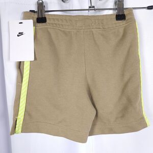 NWT Nike Boys Small 4-5 Years Brown Khaki Just Do It Sportswear Shorts
